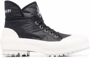 JW Anderson high-top two-tone sneakers Black