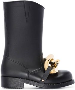 JW Anderson Hight Chain rubber boots Black