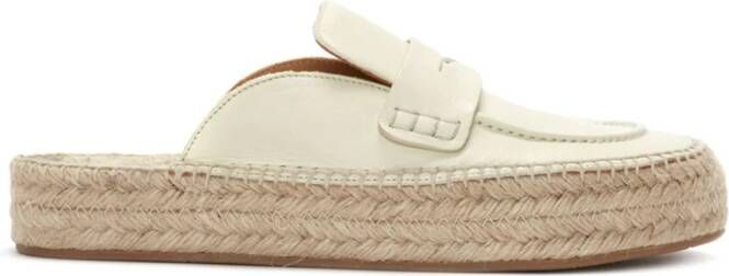 JW Anderson leather espadrille loafers Neutrals