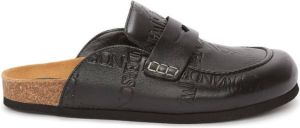 JW Anderson logo-debossed loafer mules Black