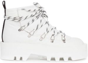 JW Anderson padded lace boots White