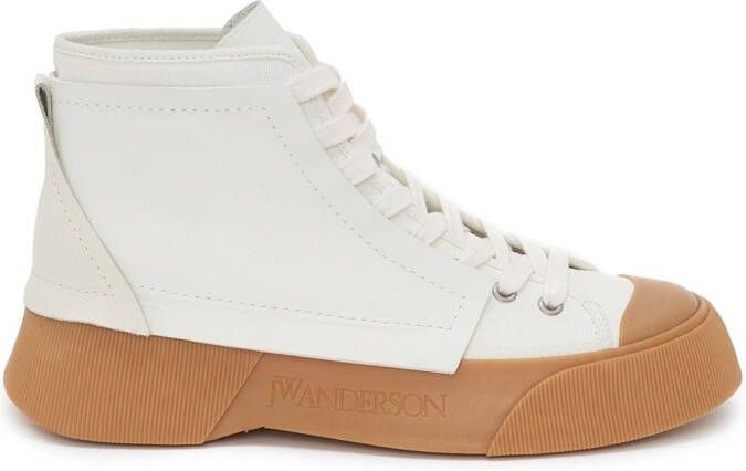JW Anderson panelled high-top sneakers White