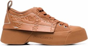 JW Anderson panelled low-top sneakers Brown