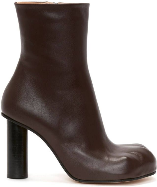 JW Anderson Paw leather ankle boots Brown