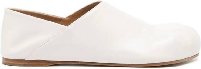 JW Anderson Paw leather loafers White