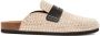 JW Anderson rhinestone-embellished leather slippers Neutrals - Thumbnail 1