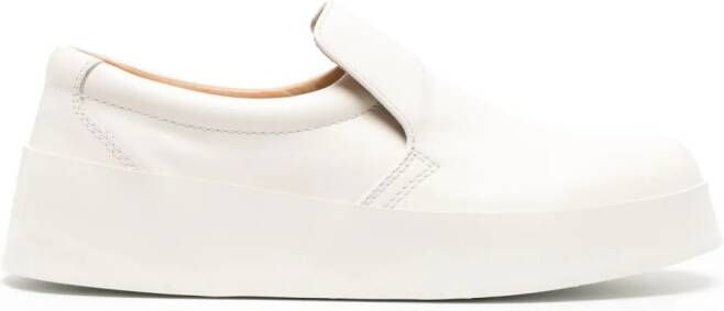 JW Anderson slip-on leather sneakers White