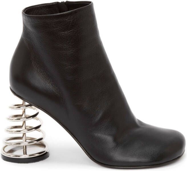 JW Anderson spiral-heel ankle boots Black