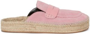 JW Anderson suede espadrille loafers Pink
