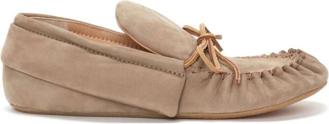 JW Anderson suede moccasin loafers Neutrals