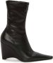 JW Anderson wedge leather boots Black - Thumbnail 1