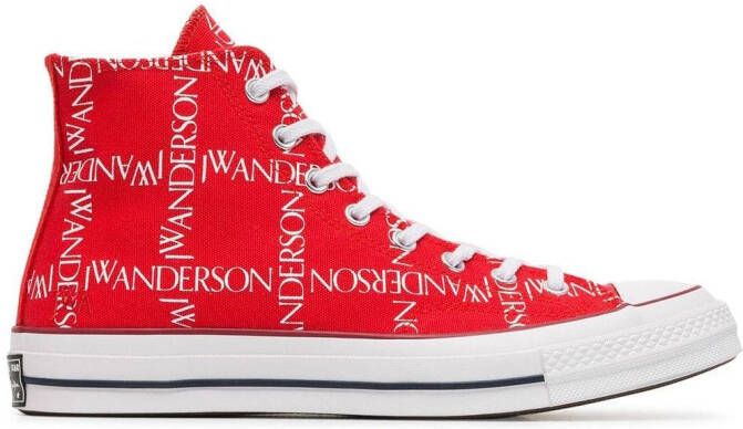 JW Anderson x Converse Logo Print Sneakers Red