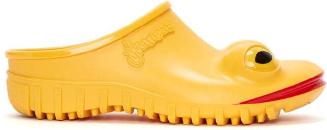 JW Anderson x Wellipets Frog round-toe clogs Yellow