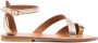 K. Jacques Anaelle metallic leather sandals Gold - Thumbnail 1