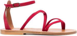 K. Jacques Heracles flat sandals Red