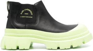 Karl Lagerfeld 40mm Trekka Max slip-on boots Black