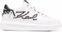 Karl Lagerfeld embroidered-logo leather sneakers White - Thumbnail 1