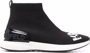 Karl Lagerfeld Finesse Legere logo sneaker boots Black