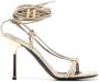 Karl Lagerfeld Gala shimmer lace-up sandals Gold - Thumbnail 1