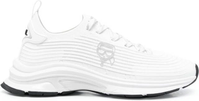 Karl Lagerfeld grooved-detail low-top sneakers White