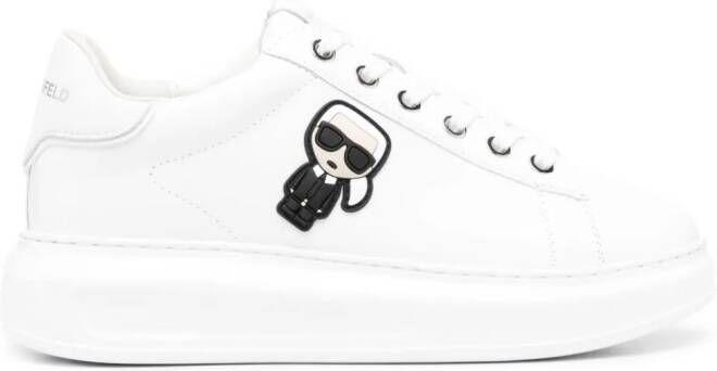 Karl Lagerfeld Ikonik Karl-motif lace-up sneakers White