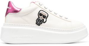 Karl Lagerfeld Ikonik-patch platform sneakers White