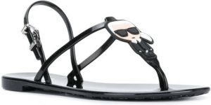 Karl Lagerfeld Jelly Karl Ikonic sling sandals Black
