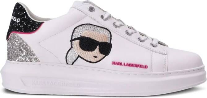 Karl Lagerfeld Kapri Karl Ikonic leather sneakers White