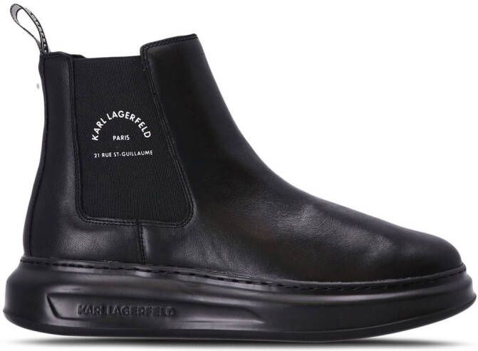 Karl Lagerfeld Kapri leather ankle boots Black