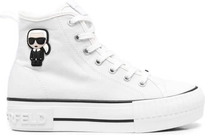 Karl Lagerfeld Karl hi-top platform sneakers White
