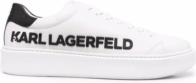 Karl Lagerfeld Karl Injekt embossed-logo low-top sneakers White