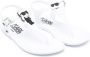 Karl Lagerfeld Kids glossy-finish patch-detail sandals White - Thumbnail 1