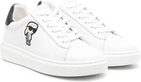 Karl Lagerfeld Kids Iconic-Karl-patch sneakers White