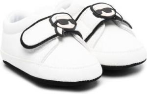 Karl Lagerfeld Kids Karl-patch touch-strap pre-walkers White