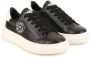 Karl Lagerfeld Kids logo-print lace-up leather sneakers Black - Thumbnail 1