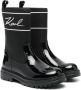 Karl Lagerfeld Kids logo-print round-toe boots Black - Thumbnail 1