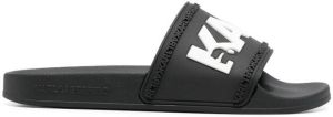 Karl Lagerfeld Kondo logo-print slides Black