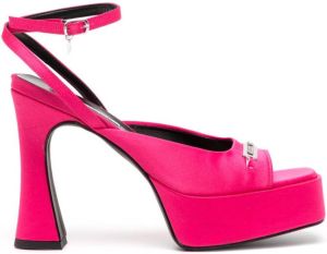 Karl Lagerfeld Lazula 120mm logo-engraved sandals Pink
