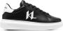 Karl Lagerfeld logo-appliqué leather sneakers Black - Thumbnail 1