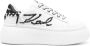 Karl Lagerfeld logo-embroidered low-top platform sneakers White - Thumbnail 1