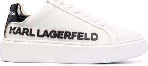 Karl Lagerfeld logo-letter low-top sneakers White