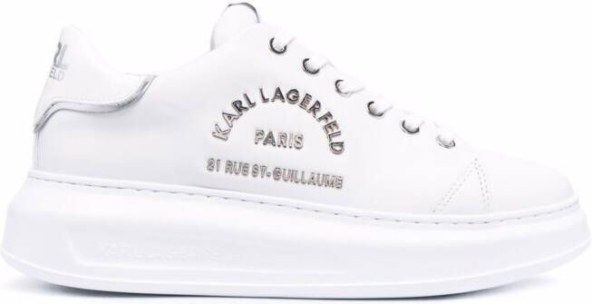 Karl Lagerfeld logo low-top sneakers White