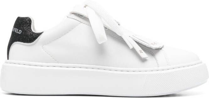 Karl Lagerfeld logo-patch sneakers White