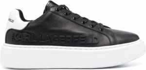 Karl Lagerfeld logo-plaque flatform sneakers Black