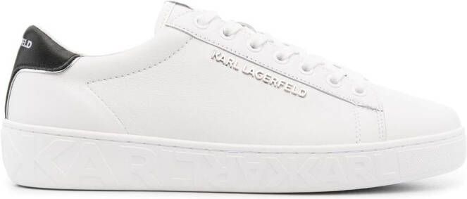 Karl Lagerfeld logo-plaque low top sneakers White
