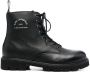 Karl Lagerfeld logo-print leather ankle boots Black - Thumbnail 1