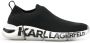 Karl Lagerfeld logo-print low-top sneakers Black - Thumbnail 1