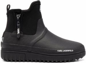 Karl Lagerfeld logo-print sock-style boots Black