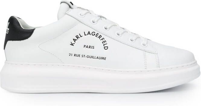 Karl Lagerfeld Rue St-Guillaume Kapri leather sneakers White