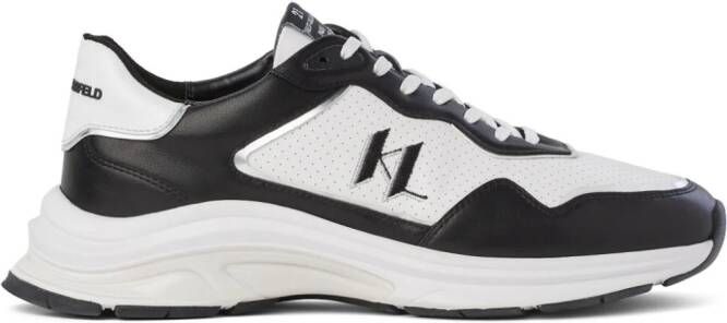 Karl Lagerfeld Lux Finesse two-tone leather sneakers White
